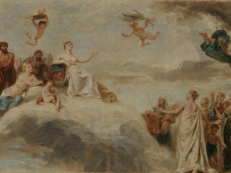 1834-Achille-Louis-Joseph Sirouy - La città di Parigi riceve il sostegno dell'agricoltura, dell'industria e delle arti - Museo delle Belle Arti della città di Parigi